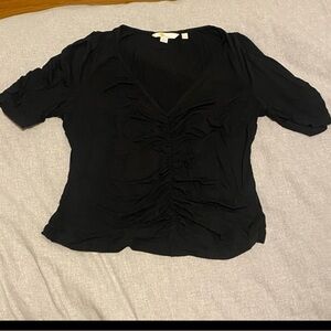 Boden black ruched women’s top